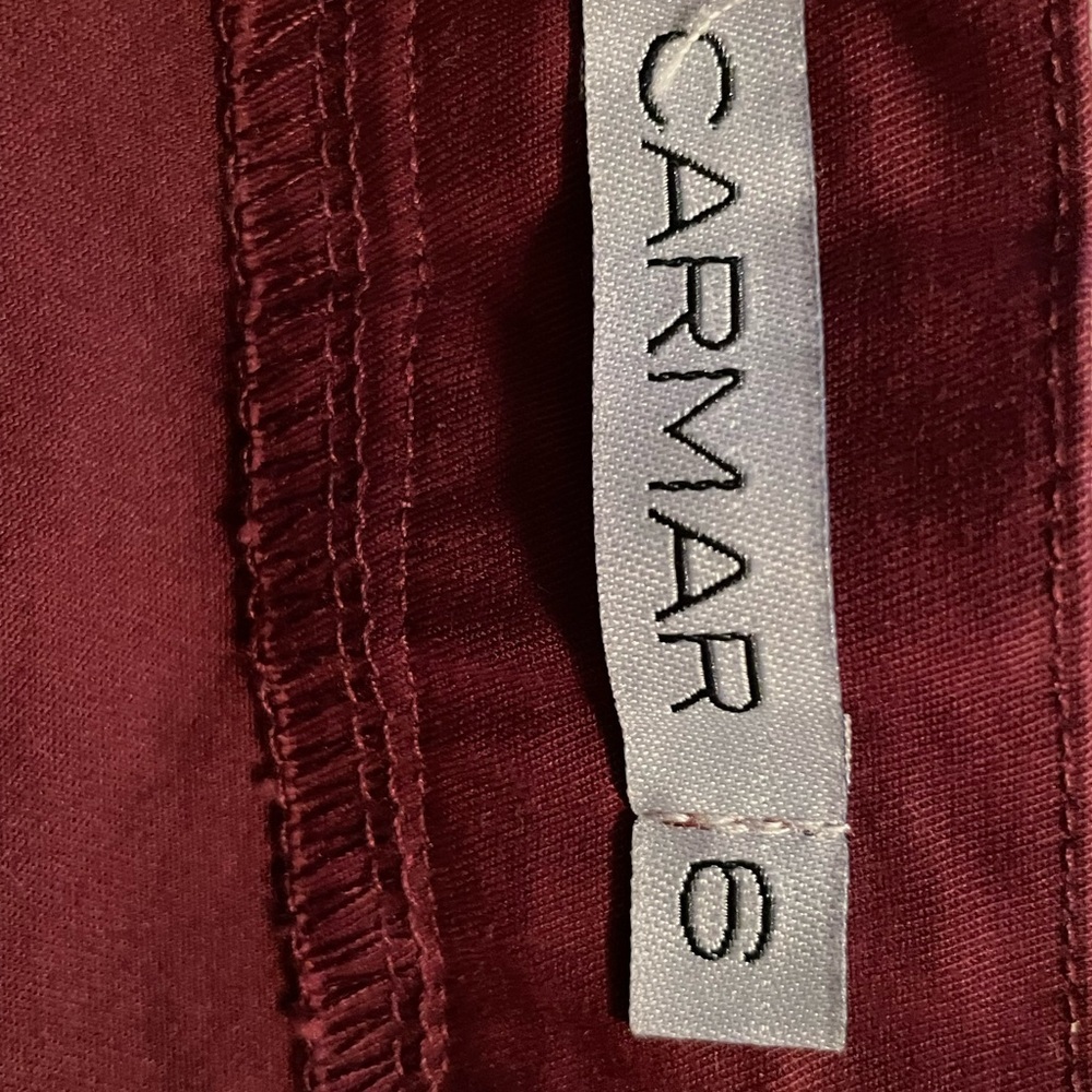 NWT Carmar Los Angeles Burgundy mini skirt - Picture 4 of 8
